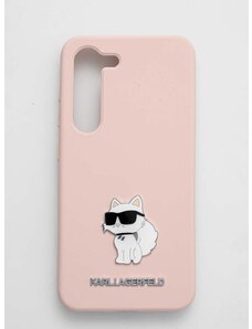 Puzdro na mobil Karl Lagerfeld S23 S911 ružová farba