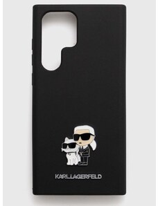 Puzdro na mobil Karl Lagerfeld Galaxy S23 Ultra čierna farba