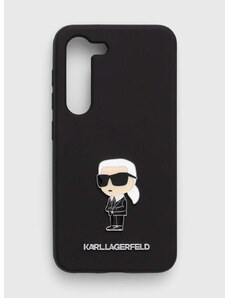 Puzdro na mobil Karl Lagerfeld S23 S911 čierna farba