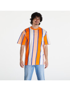 Pánske tričko Karl Kani Small Signature Stripe Tee Orange/ Apricot/ Off White