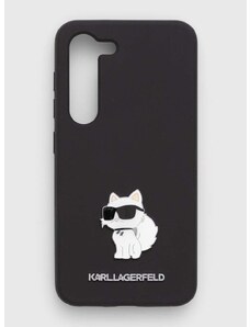 Puzdro na mobil Karl Lagerfeld Galaxy S23 čierna farba