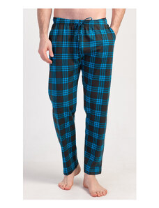 Gazzaz Pánske pyžamové nohavice Albert, farba tyrkysová, 100% bavlna