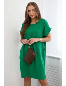 Kesi Dress with green pockets