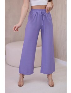 Kesi Viscose wide trousers in purple color