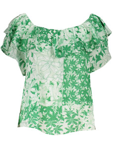DESIGUAL Perfektné Dámske Tričko Krátky Rukáv Zelená