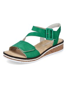 Dámske sandále RIEKER V3660-54 zelená S4
