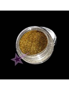 Starnails Leštiaci holografický jemný glitter zlatý č.124