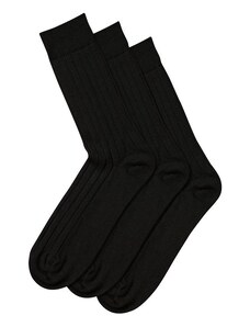 Charles Tyrwhitt Merino Wool Blend 3-pack Socks — Black