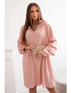Kesi Oversized dress with decorative sleeves powder pink
