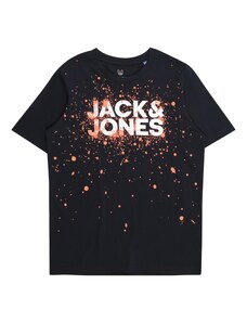 Jack & Jones Junior Tričko 'SPLASH' námornícka modrá / marhuľová / biela