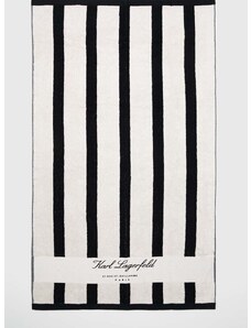 Bavlnený uterák Karl Lagerfeld čierna farba