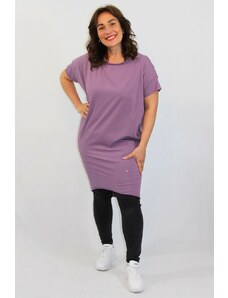 Taliansko Bavlnená tunika/šaty - fialové