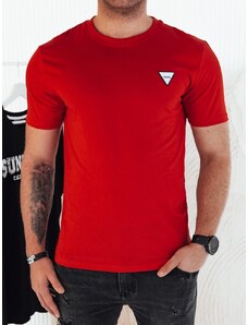 Dstreet Trendy červené tričko s ozdobným prvkom