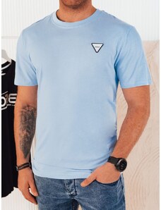 Dstreet Trendy svetlo modré tričko s ozdobným prvkom