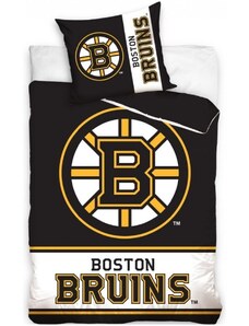 TipTrade (CZ) Hokejové posteľné obliečky NHL Boston Bruins - 100% bavlna - 70 x 90 cm + 140 x 200 cm