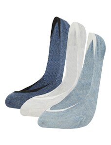 DeFacto Dámske 3-dielne bavlnené balerínové ponožky A0369axns
