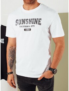 Dstreet Trendy biele tričko s nápisom sunshine
