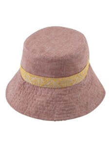 Fiebig - Headwear since 1903 Bucket hat - letný ružový ľanový klobúk - Fiebig 1903