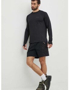 Športové tričko s dlhým rukávom Marmot Windridge čierna farba, jednofarebný