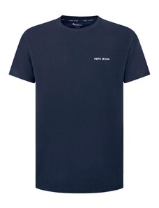 Pepe Jeans Tričko 'CALLUM' námornícka modrá / biela