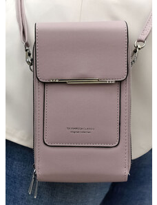 JOHN-C Dámska fialová kabelka na telefón/peňaženka s popruhom crossbody IVORY