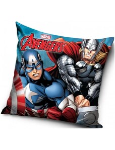 Carbotex Povlak na vankúš Avengers - motív Kapitán Amerika a Thor - 40 x 40 cm