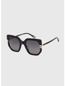 Slnečné okuliare Chloé dámske, čierna farba, CH0240S