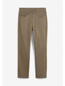 bonprix Rovné džínsy, stredná výška pásu, strečové, farba zelená