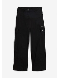 bonprix Kapsáčové džínsy, stredná výška pásu, dlhé, farba čierna