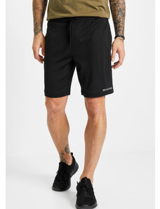 bonprix Ľahké športové nohavice z funkčného materiálu, krátke, farba čierna, rozm. 60/62 (XXL)