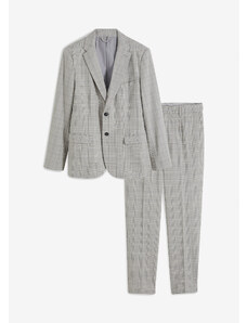 bonprix 2-dielny oblek: sako a nohavice, krepový materiál, farba šedá, rozm. 52