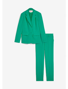 bonprix Nohavicový oblek, 2-dielny, farba zelená, rozm. 44