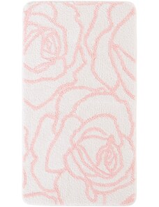 bonprix Tuftovaná kúpeľňová predložka s kvetovaným dizajnom, farba béžová