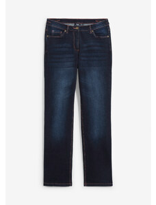 bonprix Strečové džínsy s pohodlným pásom, rovné, bavlna, farba modrá, rozm. 38