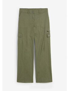 bonprix Kapsáčové džínsy, stredná výška pásu, dlhé, farba zelená
