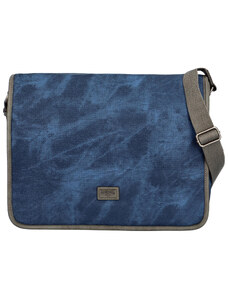 Veľká modrá moderná taška na notebook - Lee Cooper Aesculapius modrá