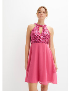 bonprix Šaty s flitrami, farba ružová