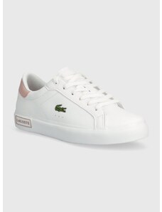 Detské tenisky Lacoste Vulcanized sneakers biela farba