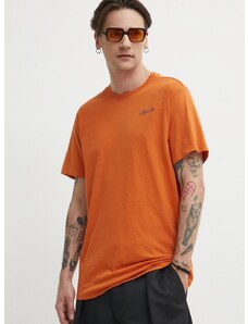 Bavlnené tričko G-Star Raw pánsky, oranžová farba, s potlačou