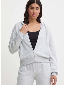 Mikina s kapucňou Emporio Armani Underwear šedá farba, s kapucňou, melanžová, 164838 4R276
