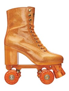 Kolieskové korčule Impala Sparkle Orange High Heel Rollerskates x Marawa