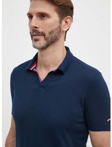 Bavlnené polo tričko Paul&Shark tmavomodrá farba, jednofarebný, 24411624