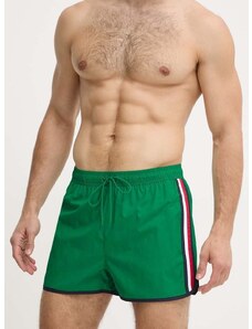 Plavkové šortky Tommy Hilfiger pánske,zelená farba,UM0UM03217