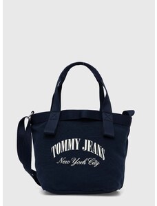 Kabelka Tommy Jeans tmavomodrá farba,AW0AW16217