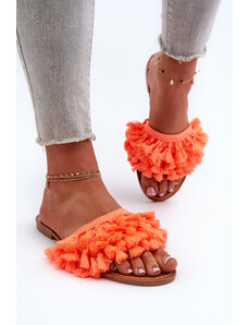 Kesi Women's flat slippers, orange Rialle