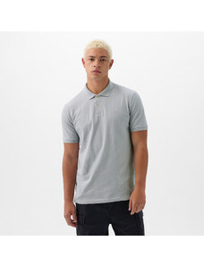 Pánske tričko GAP Logo Pique Polo Grey Matter