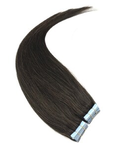 Clipinhair Vlasy pre metódu Invisible Tape / TapeX / Tape Hair / Tape IN 50cm – tmavo hnedá