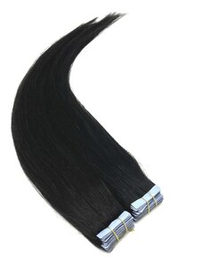 Clipinhair Vlasy pre metódu Invisible Tape / TapeX / Tape Hair / Tape IN 50cm – prírodná čierna