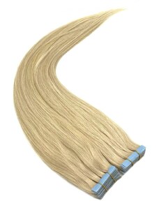 Clipinhair Vlasy pre metódu Invisible Tape / TapeX / Tape Hair / Tape IN 50cm – najsvetlejšia blond