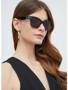 Slnečné okuliare Tom Ford dámske, čierna farba, FT1085_5401A